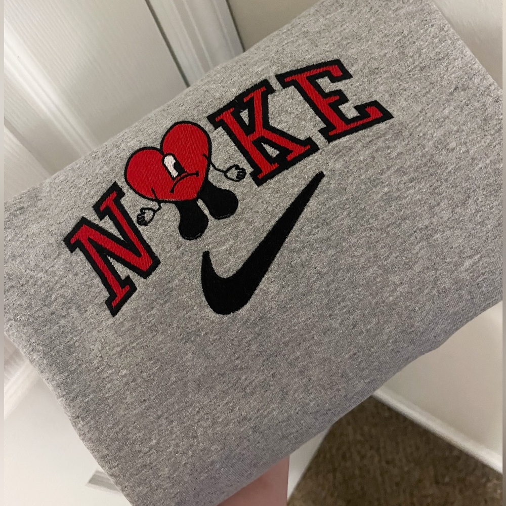Bad Bunny Un Verano Sun Ti Nike Embroidered Crewneck Sweatshirt